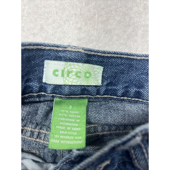 Vintage Circo Girls Blue Jeans Embroidered Flowers Size 8 - Picture 2 of 6